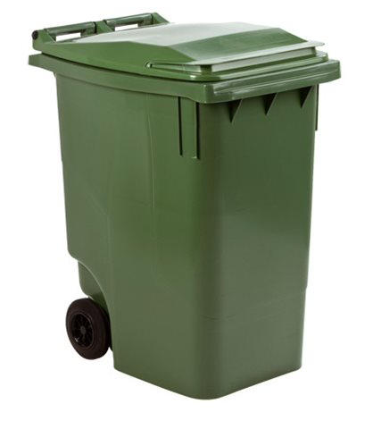 CONTENEDOR BASURA 2 RUEDAS 240 L VERDE
