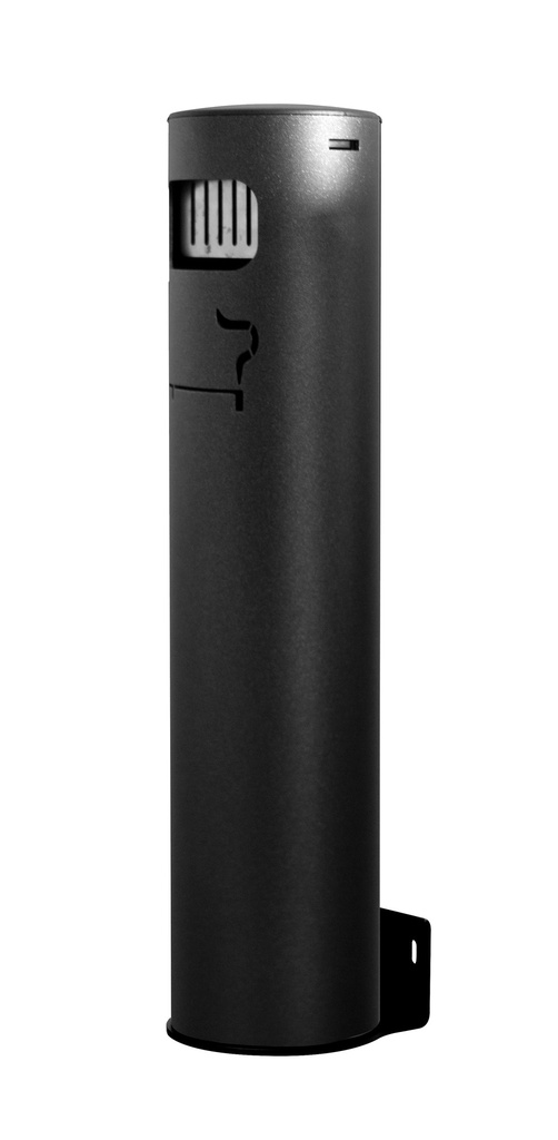 Cenicero Exterior Mural Modula Acero Pintado Negro