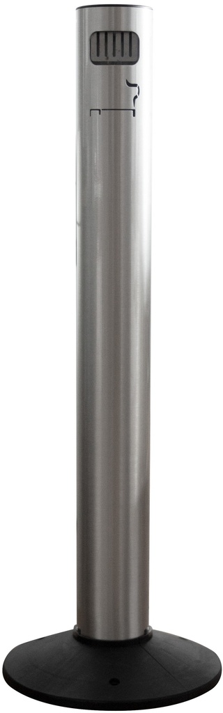 CENICERO EXTERIOR COLUMNA  MODULA ACERO INOX SATINADO