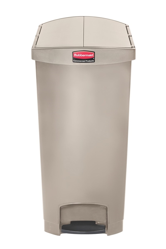 Cubo Slim JIM® de Pedal Lateral de Resina 90 L Beige