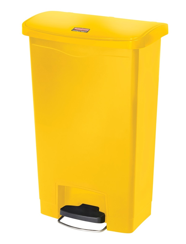Cubo Slim JIM® de Pedal Frontal 50 L de Resina Amarillo