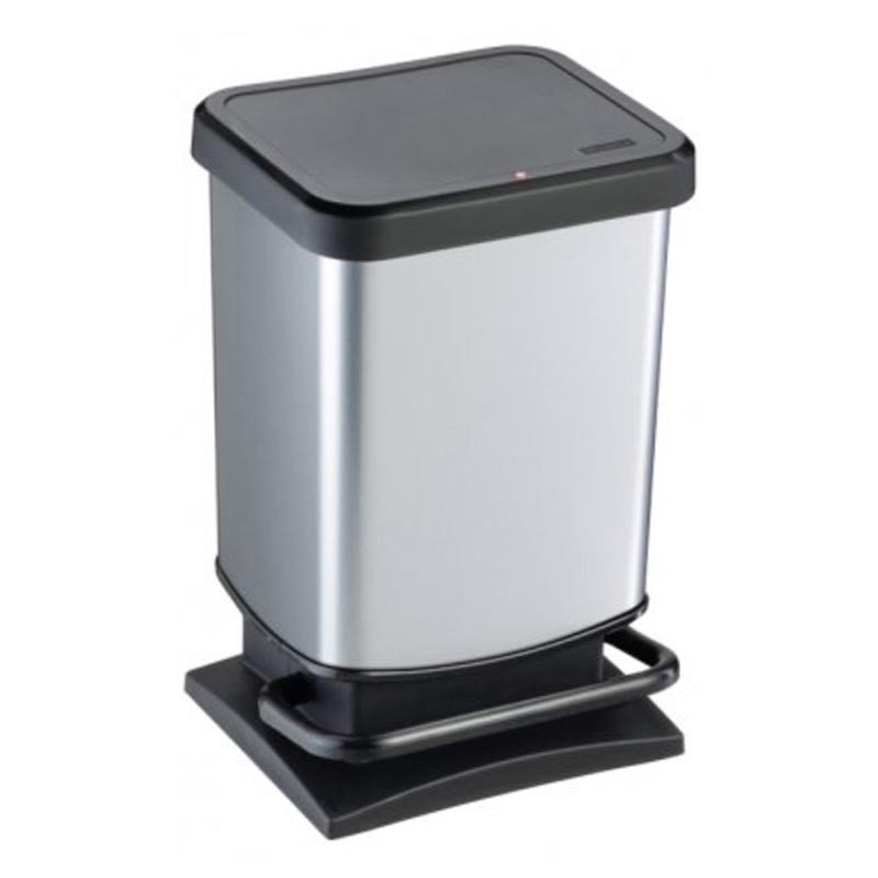 Papelera Paso Cuadrada Pedal 20 L
