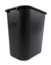 Papelera Rectangular Mediana 26,5 L Negra