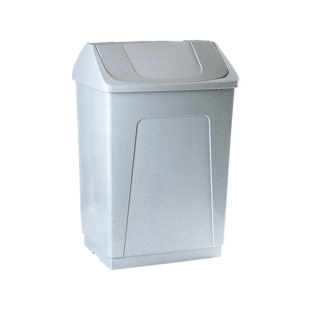 Papelera Con Tapa Basculante Blanca De 55 L