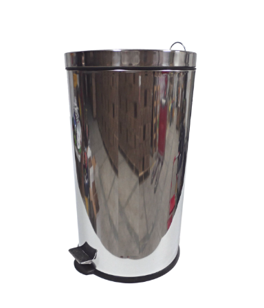 PAPELERA INOX 40L CON PEDAL