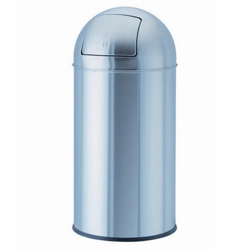 PAPELERA BULLET PUSH INOX 22 L