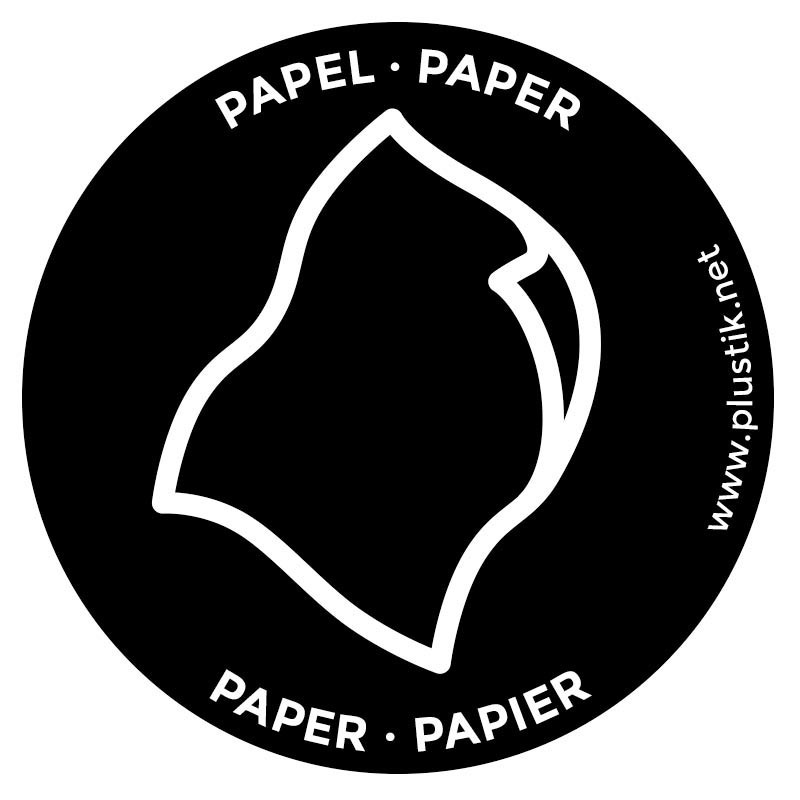 Adhesivo Reciclaje Papel