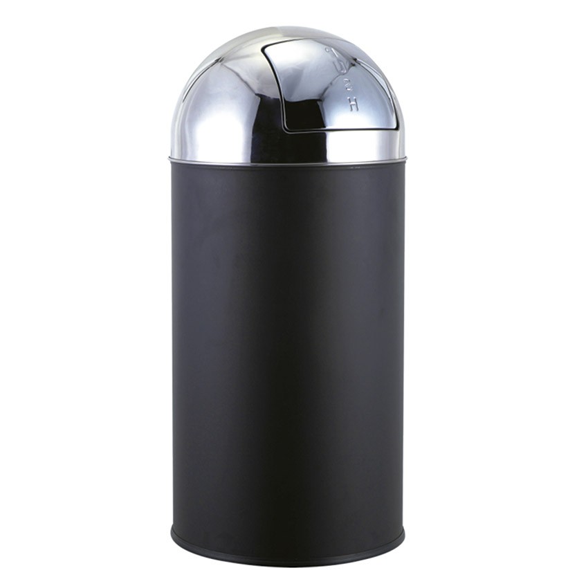 Papelera Negra  Bullet Push 40L