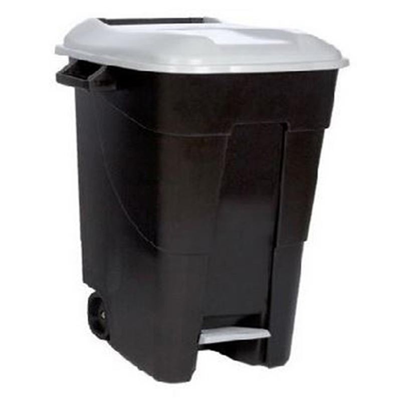 CONTENEDOR DE BASURA 2 RUEDAS  CON PEDAL 100 L