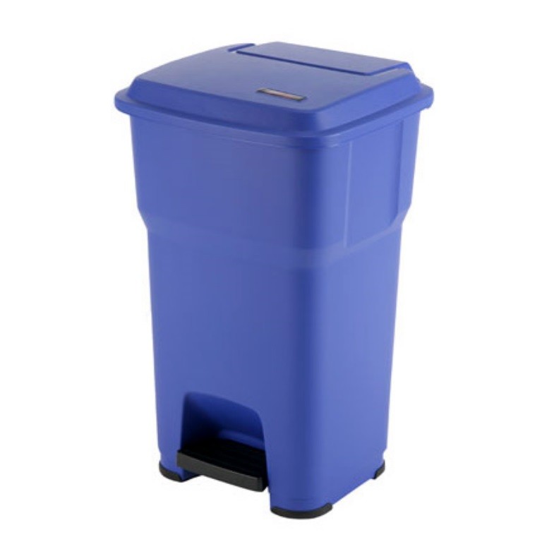 Papelera Hera 60 L Con Pedal Azul
