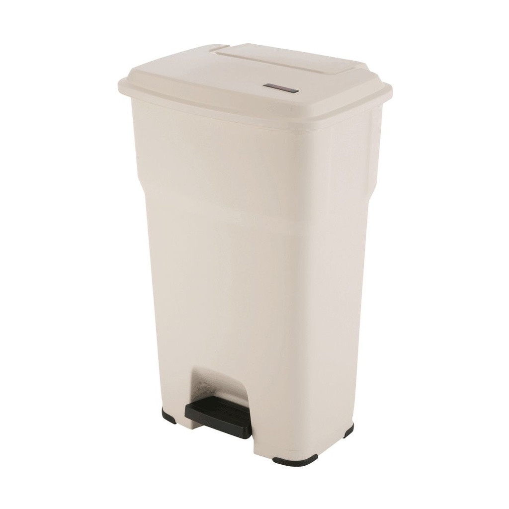 PAPELERA HERA 85 L CON PEDAL BEIGE