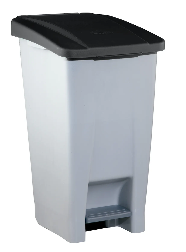 CONTENEDOR SELECTIVO DENOX CON PEDAL Y TAPA NEGRA 60 L