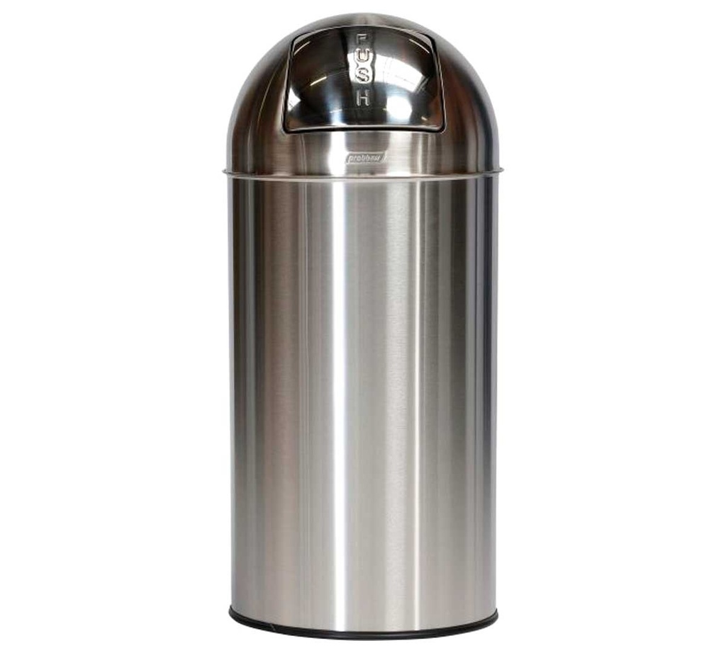 Papelera Inox Brillo Push 40L