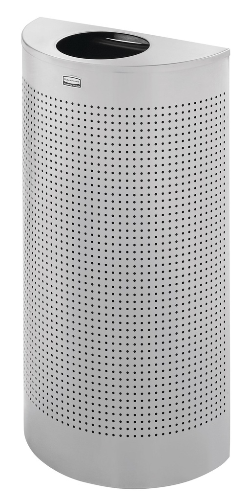 PAPELERA SILHOUETTES SEMICIRCULAR METÁLICA CON REVESTIMIENTO INTERIOR DE PLÁSTICO 45L