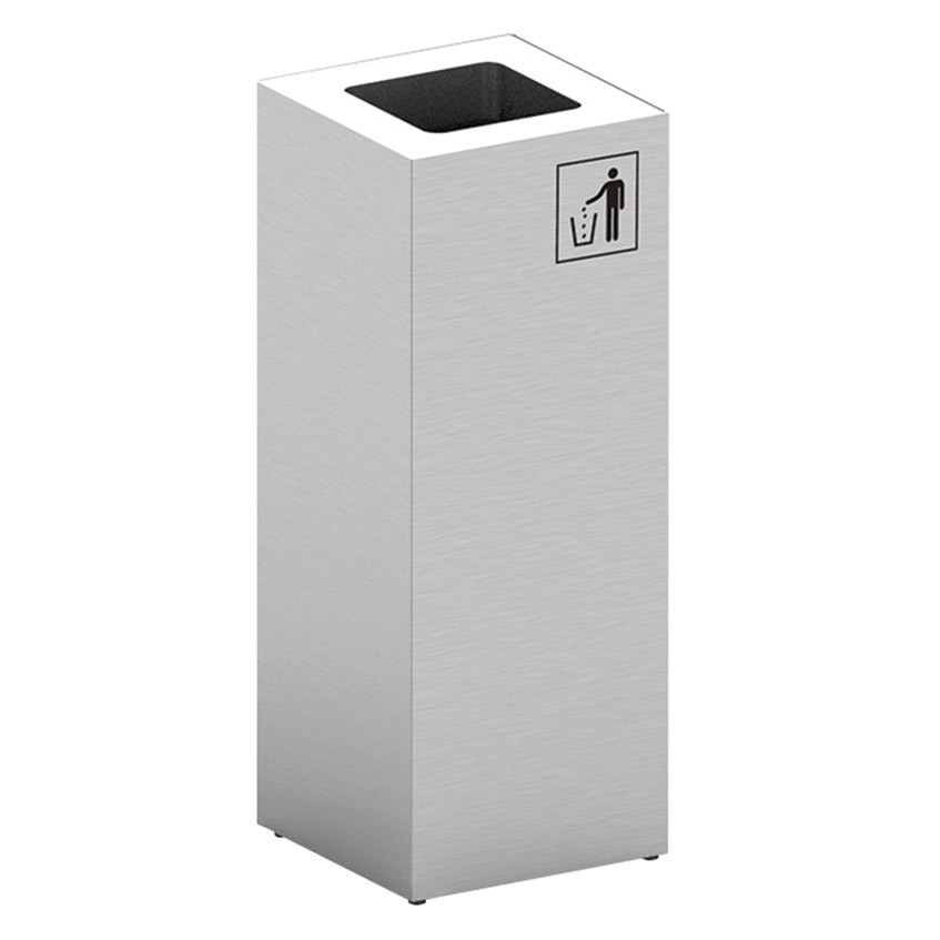 Papelera Metálico Cubic Para Reciclaje 40 L