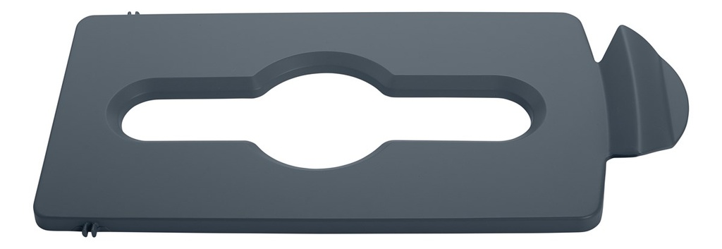 Tapa de Punto de Reciclaje Mixto Slim JIM® Gris
