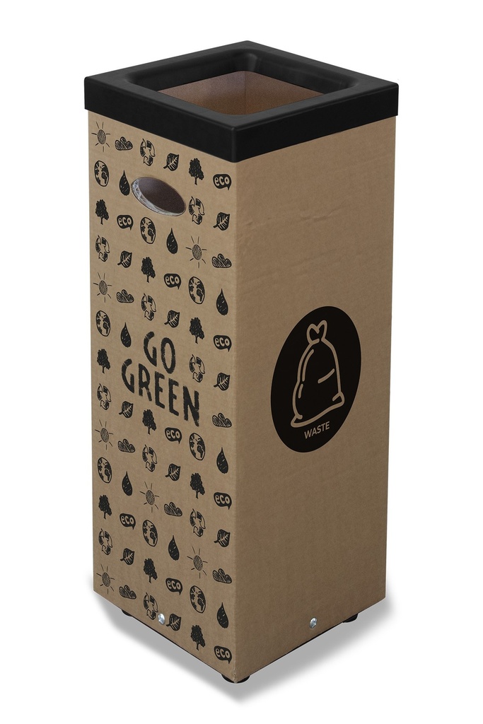 CONTENEDOR CARTÓN RECICLAJE DESECHOS 100 L