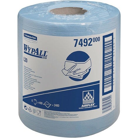 Bobina Roll Control Wypall L-20 Azul 1 Capa Airflex