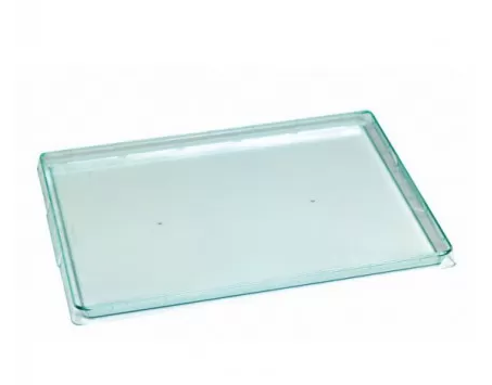 BANDEJA PS VERDE TRANSPARENTE 265X180  MM