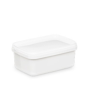 Tapa Tarrina Rectangular 1200 Ml Cierre Hermético