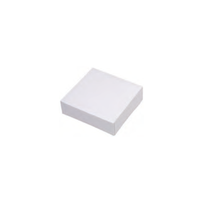 CAJA CARTON BLANCA CON TAPA 16 X 16 CM