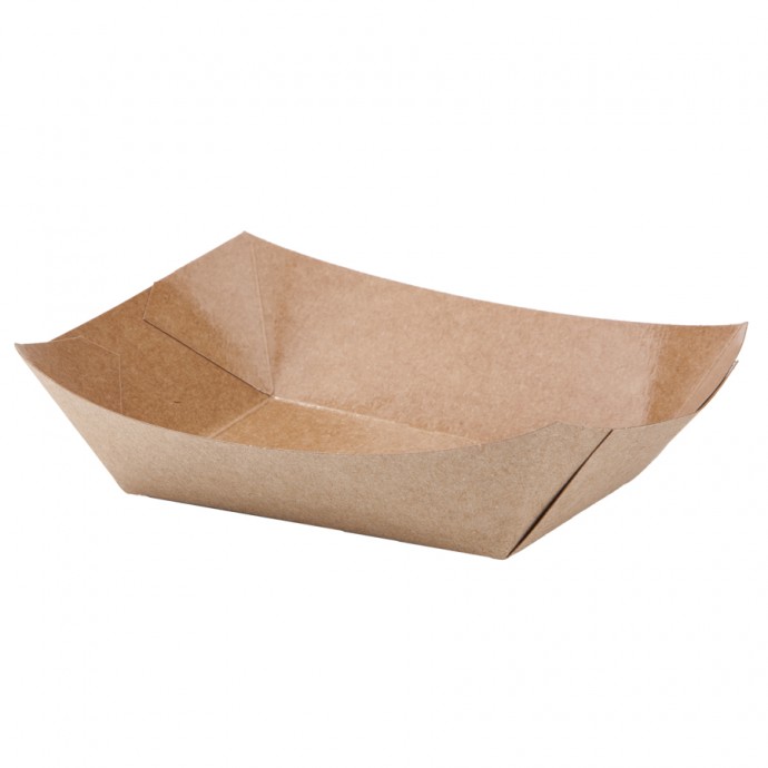 Barqueta Conica Kraft 1200 Ml 165X95X60