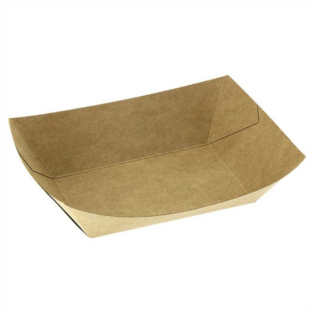 Barqueta Cónica Kraft 120 Ml 120 X 85 X 20 Mm