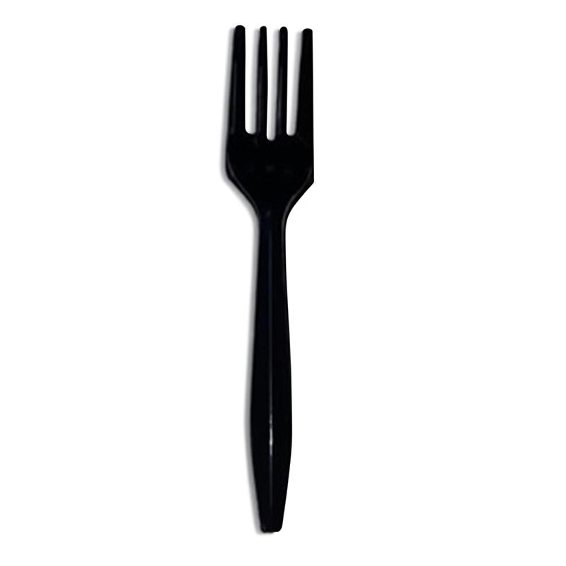TENEDOR PP NEGRO 14,5 CM