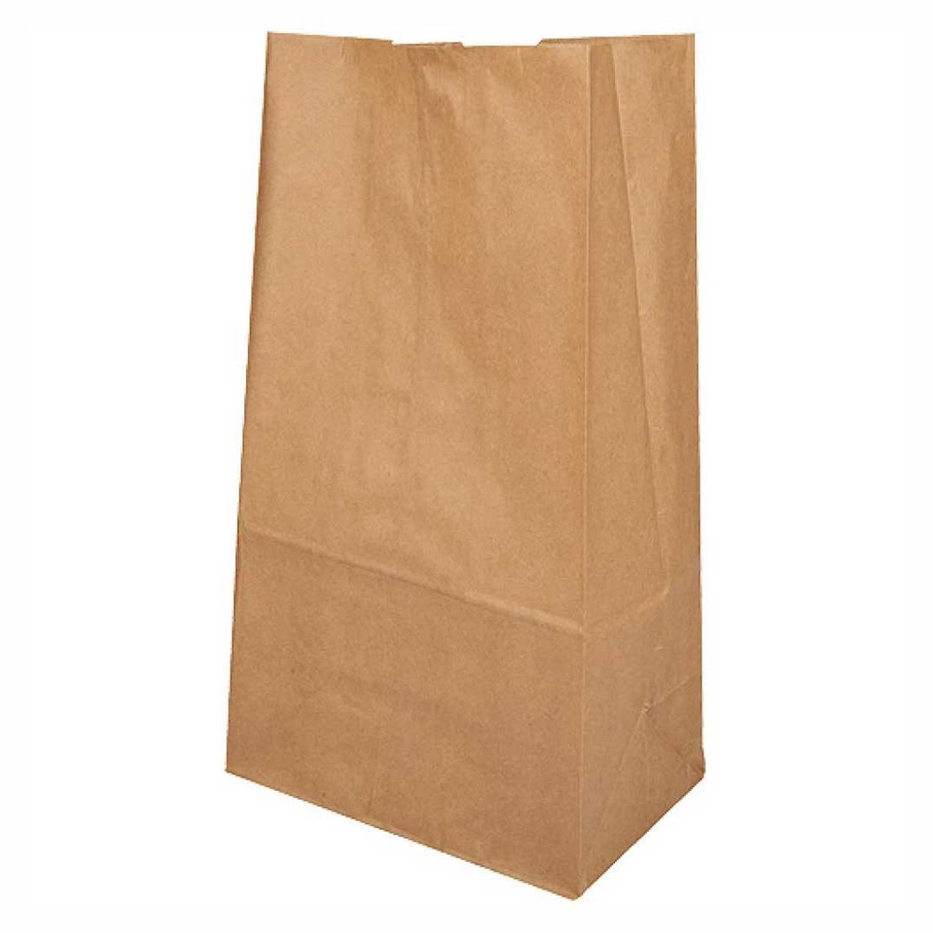 BOLSA PAPEL KRAFT 60G 18 +12 X 29 CM