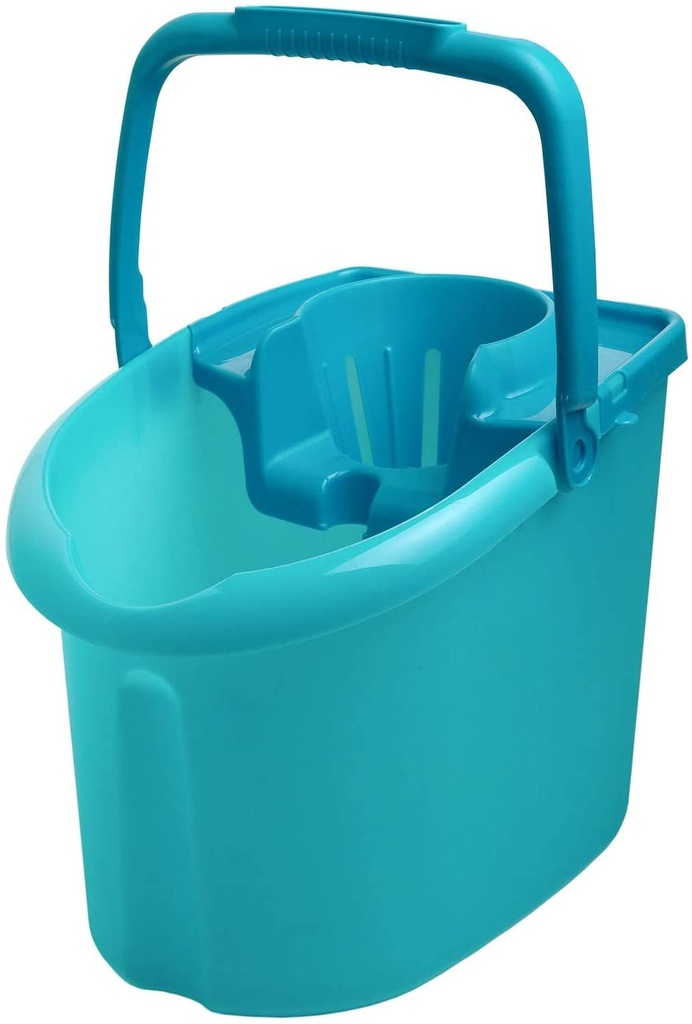 CUBO DE FREGONA CÓMODO CON ESCURRIDOR Y RUEDAS