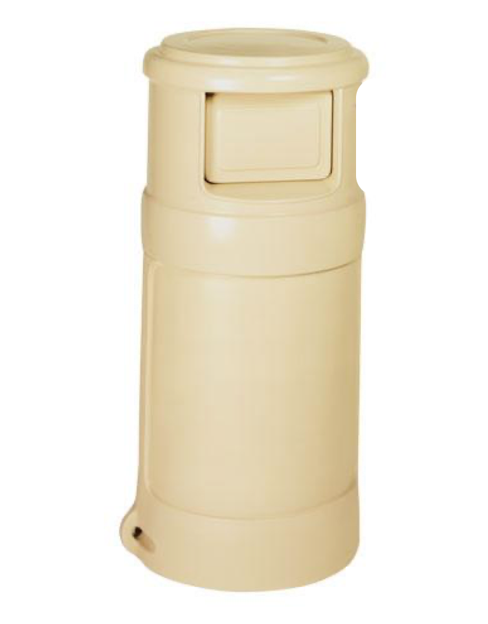 Papelera Para Exterior Con Cenicero De 91 L