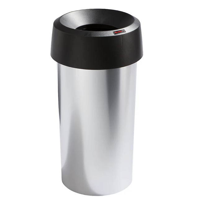 Papelera Iris Redonda 50 L + Tapa Funnel Negra