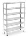 Prestatgeria *inox de 6 nivells amb prestatges de 1,5 mm de gruix
