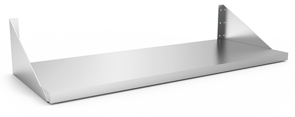 Prestatge *inox mural amb cartel·les tornades