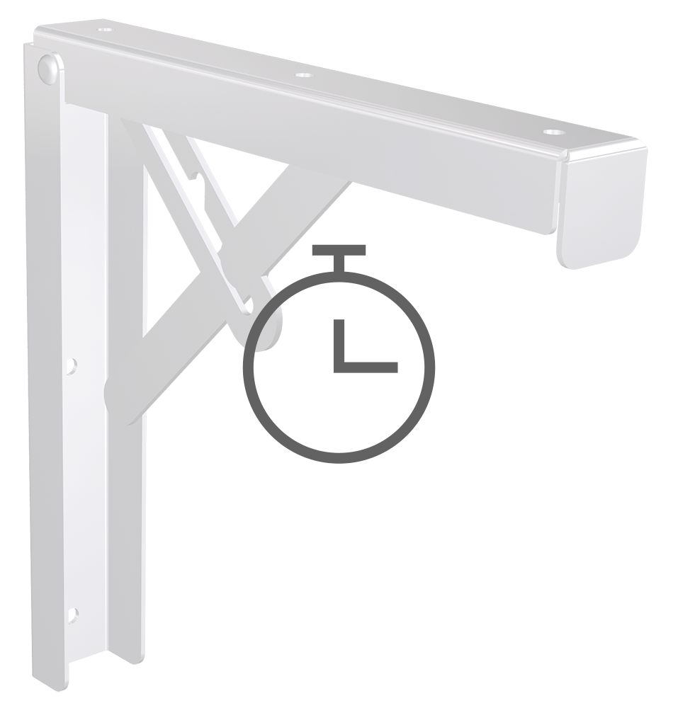 Acoplar cartela a estante mural inox