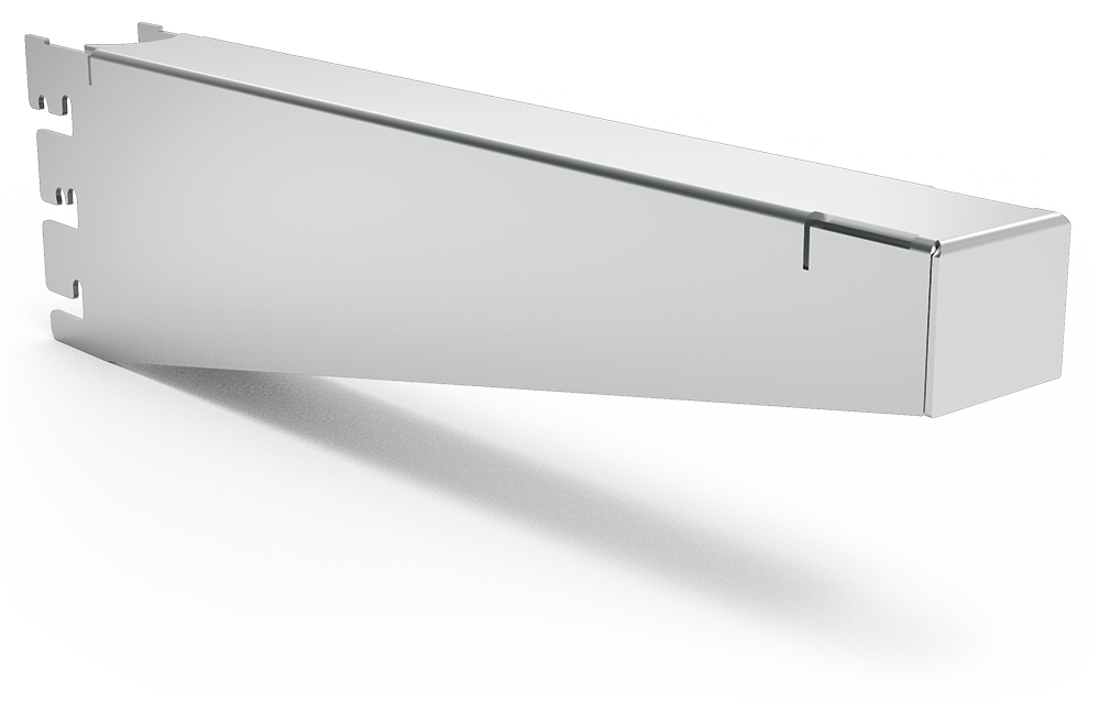 Cartela recta para estantería inox Imagine