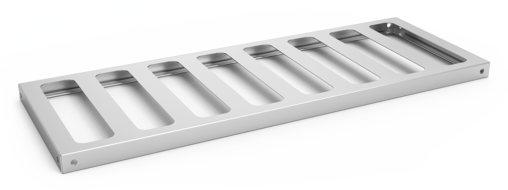 Estante inox para almacenaje de vino