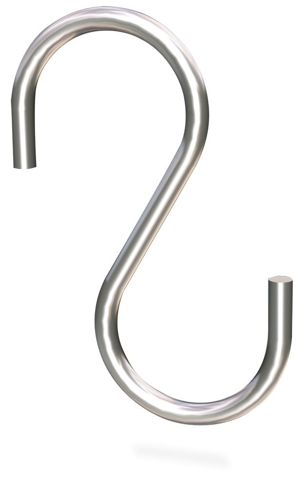 Ganxo de vareta *inox especial xarcuteria (10 unitats)