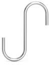 Gancho de varilla inox especial utensilios, sartenes y cacerolas 10 unidades