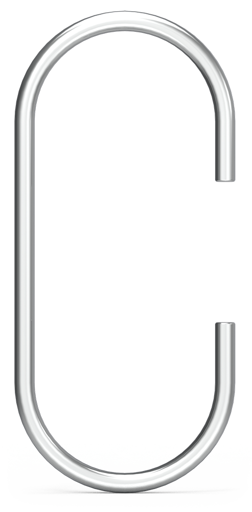 Ganxo de vareta *inox model "C"