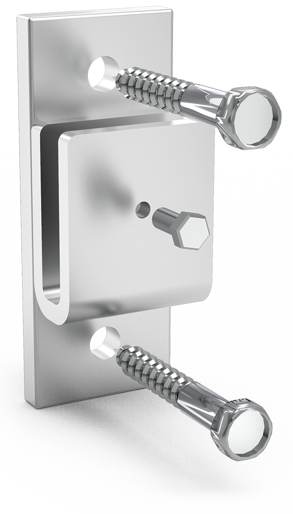 Soporte central inox para pletina