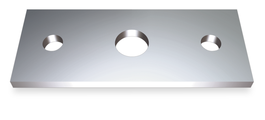 Suport lateral *inox esquerre per a platina