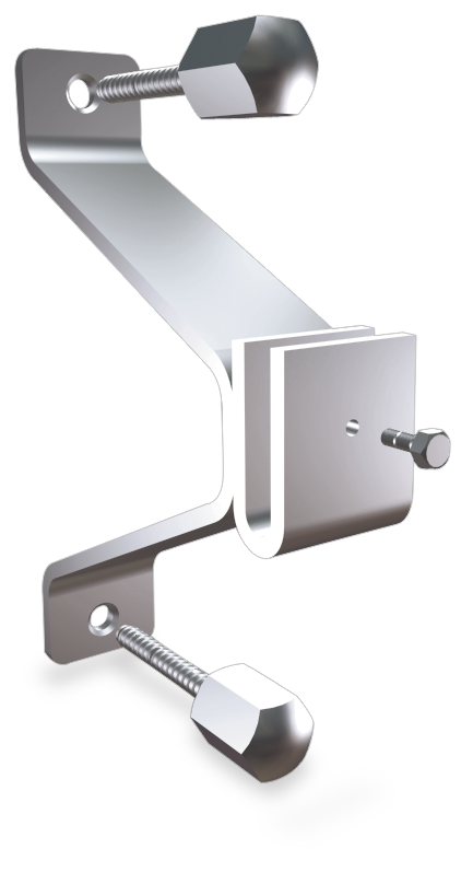 Soporte puente inox sin trasera para pletina