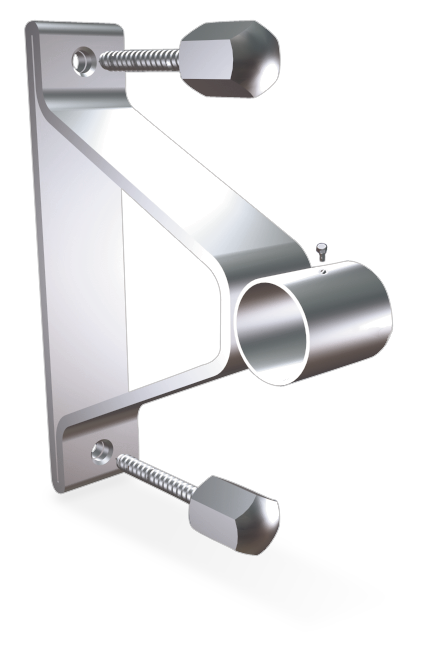 Soporte puente inox con trasera para tubo