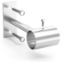 Suport recte *inox de tub per a caragolar