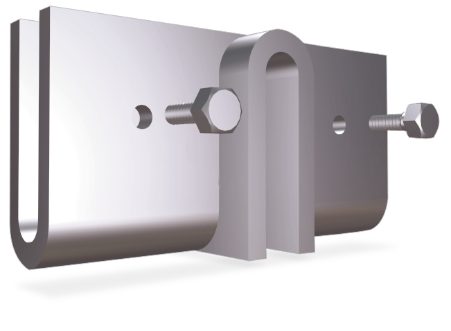 U en forma de doble T inox