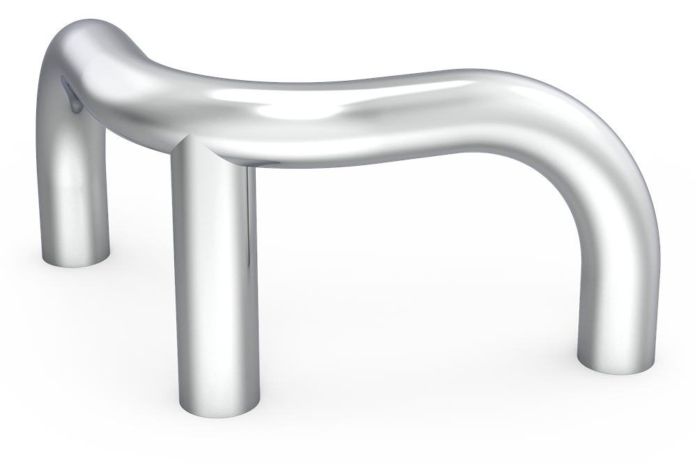 Defensa inox de esquina tubular 90ºC