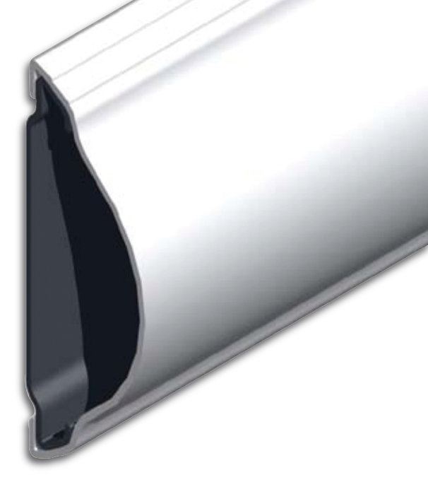 Perfil paragolpes mural de plástico