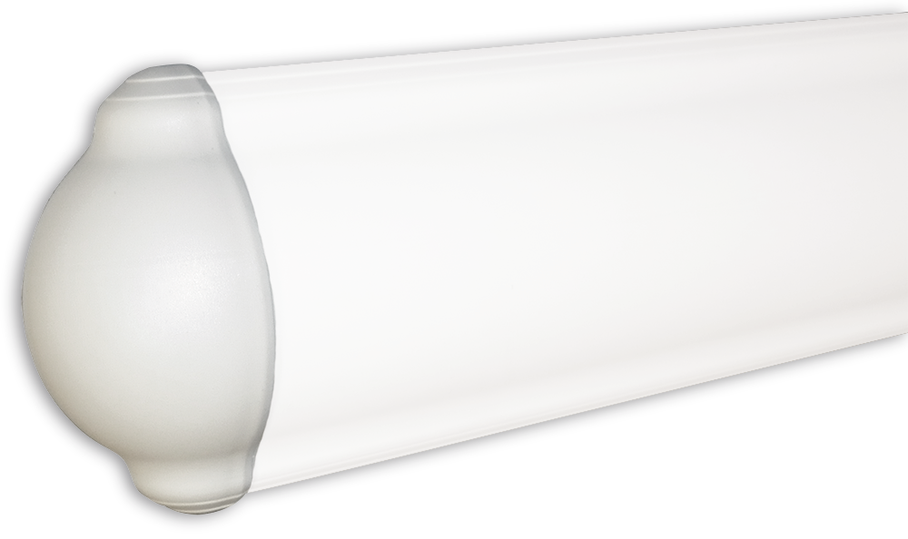 Extremo de perfil paragolpes mural de plástico