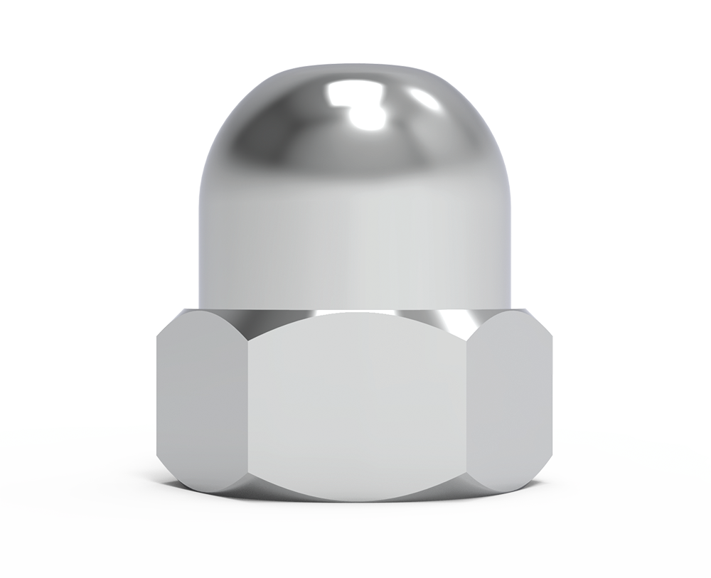 Tuerca ciega hexagonal con autoseguro